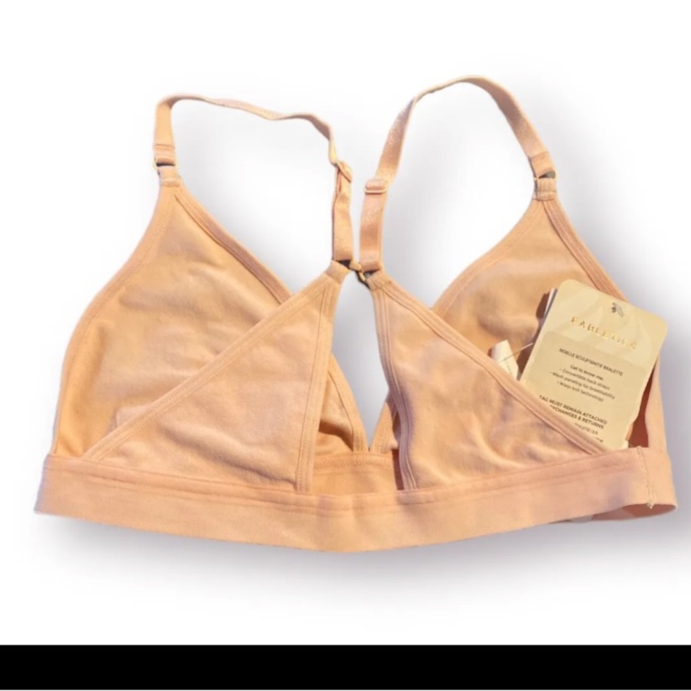 NWT FABLETICS Noelle Sculptknit RACERBACK BRALETTE SZ Small SOFT Pink Cloud - Picture 3 of 6